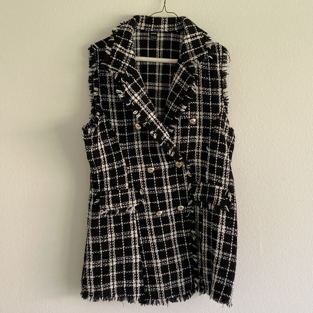 Plaid Vest- winter